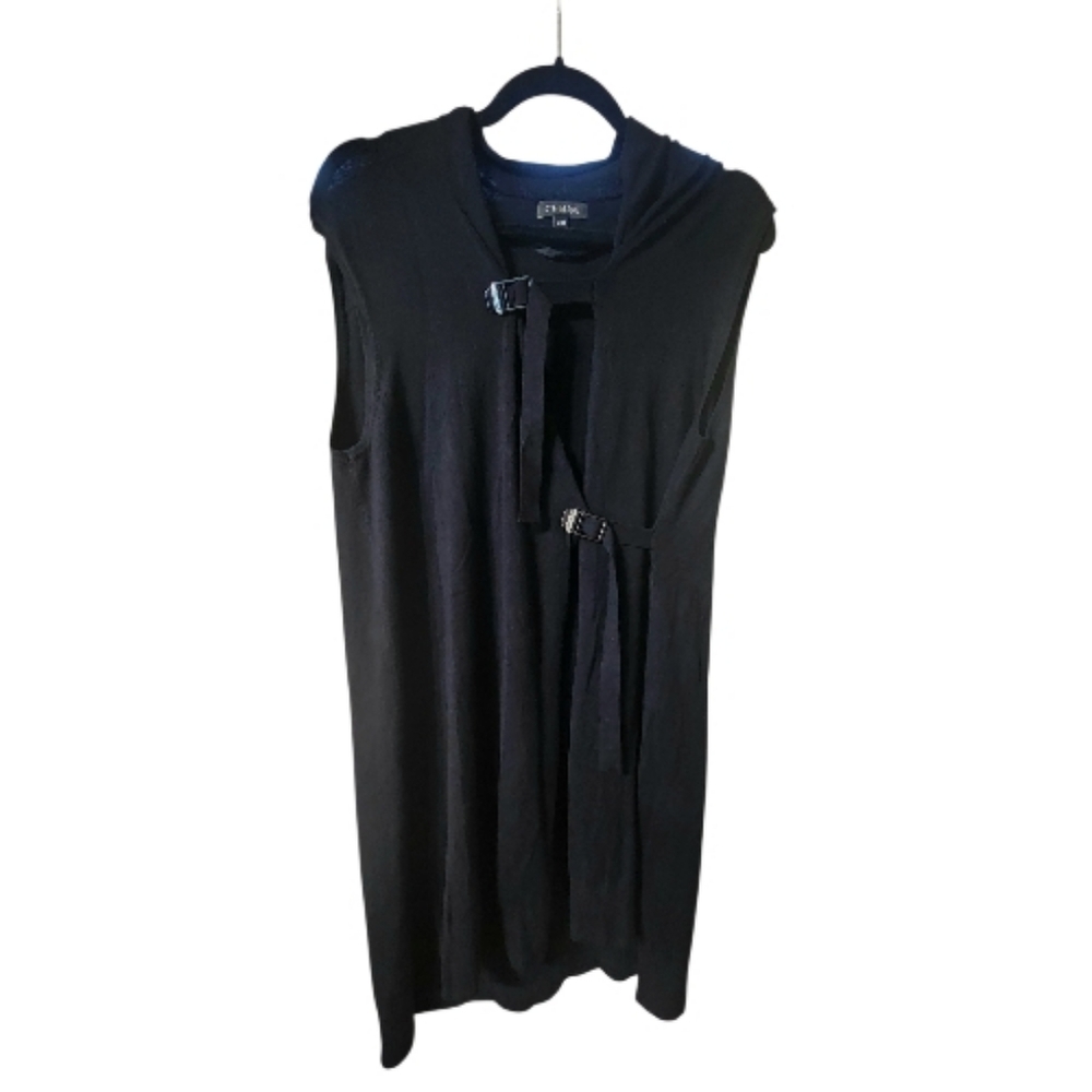 6th & Lane Black Sleeveless Coverup Dress, Size Large